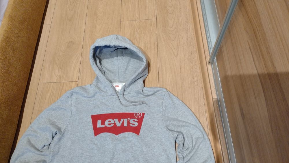Świetna bluza z kapturem ,męska, LEVIS, roz.M,szara