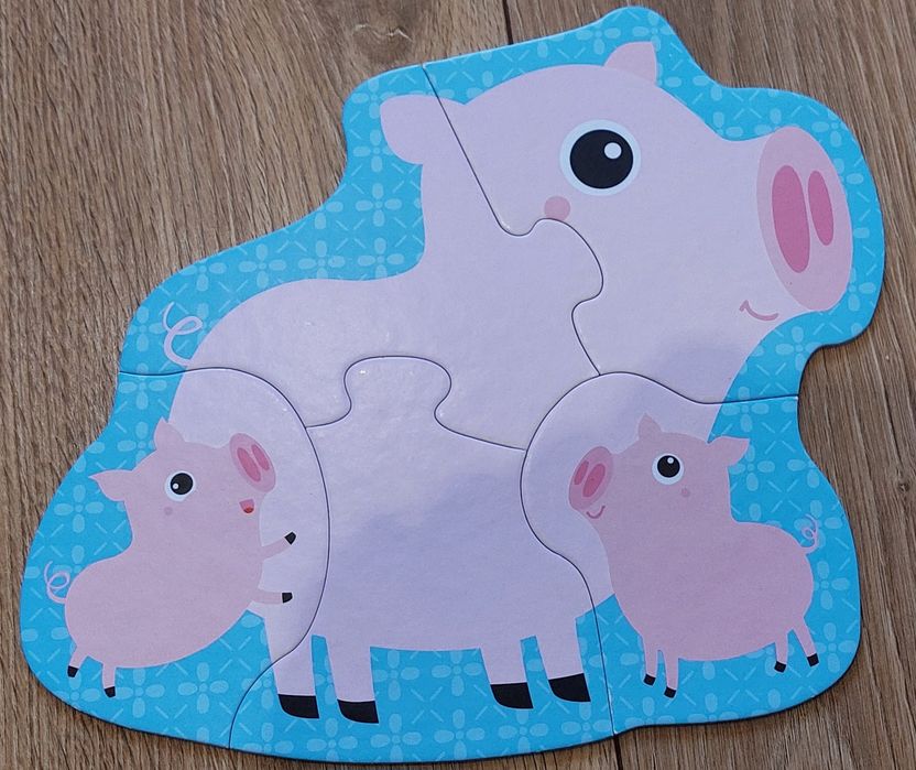 Czuczu gra dla dzieci "Zwierzątka na wsi", Trefl "Moje pierwsze puzzle