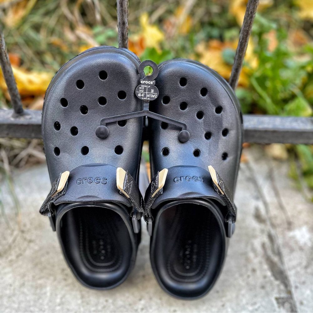 Оригінальні Crocs All Terrain Clog, нові чорні шльопанці, розмір 42-55
