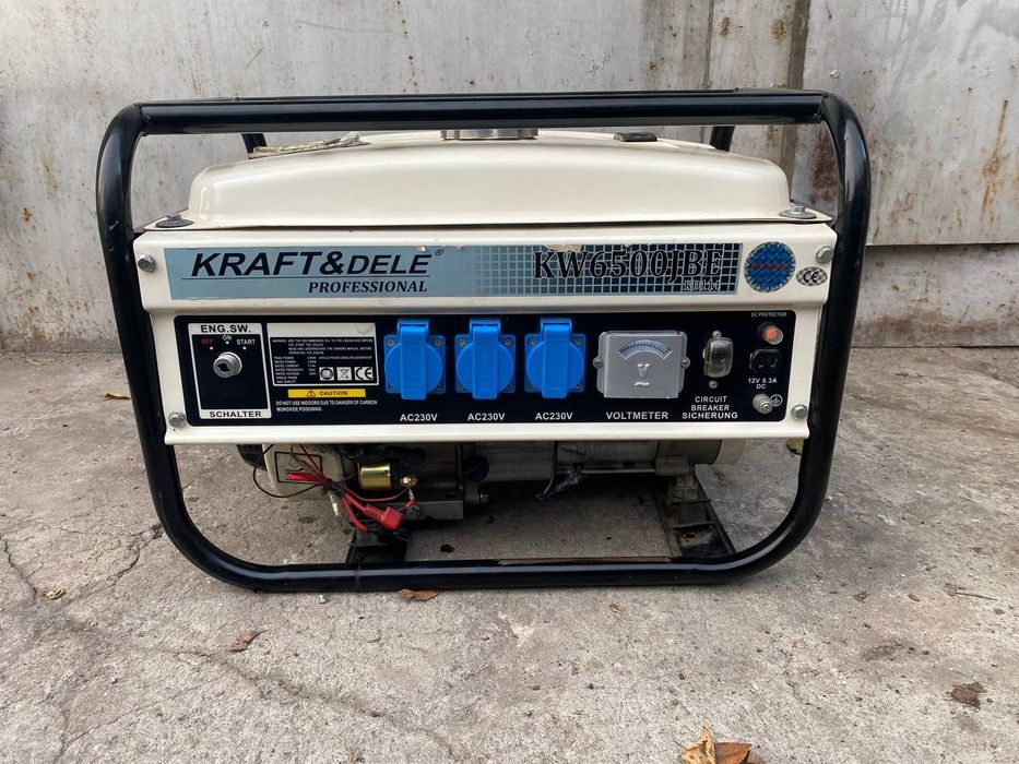 Генератор бензиновый и газовий 4т kraft&dele kd114