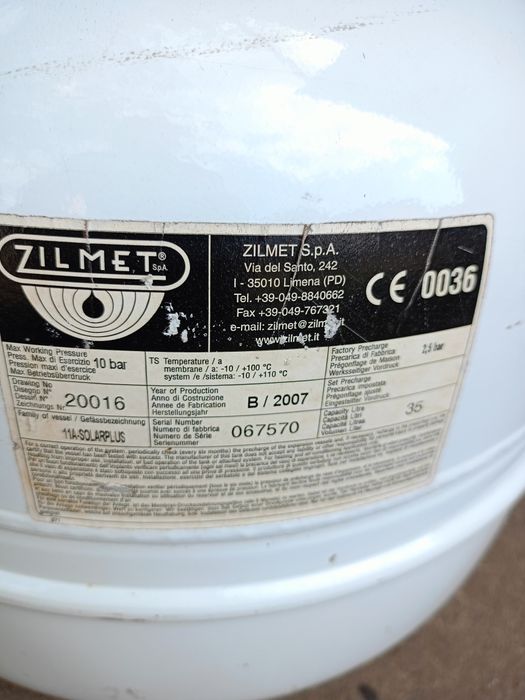 Naczynie przeponowe 35l