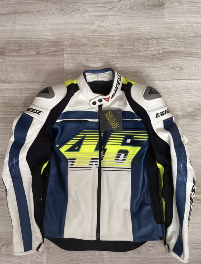 Kurtka motocyklowa skórzana Dainese nowa Valentino Rossi Yamaha