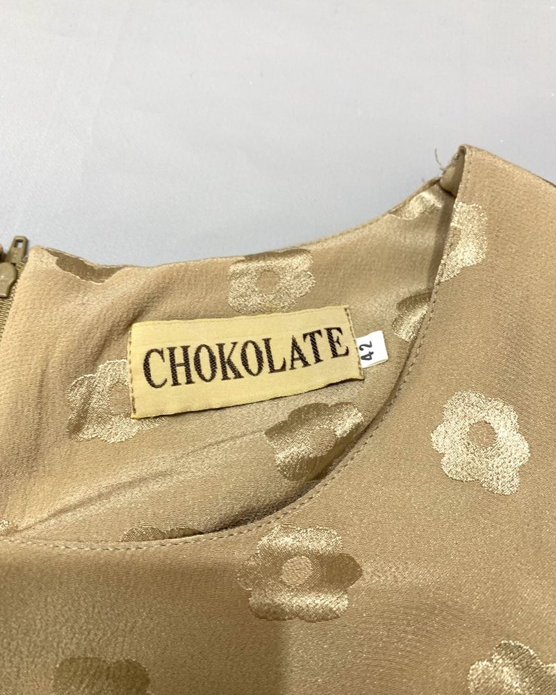 Vestido mini festa Chokolate – Dourado – Tamanho XL