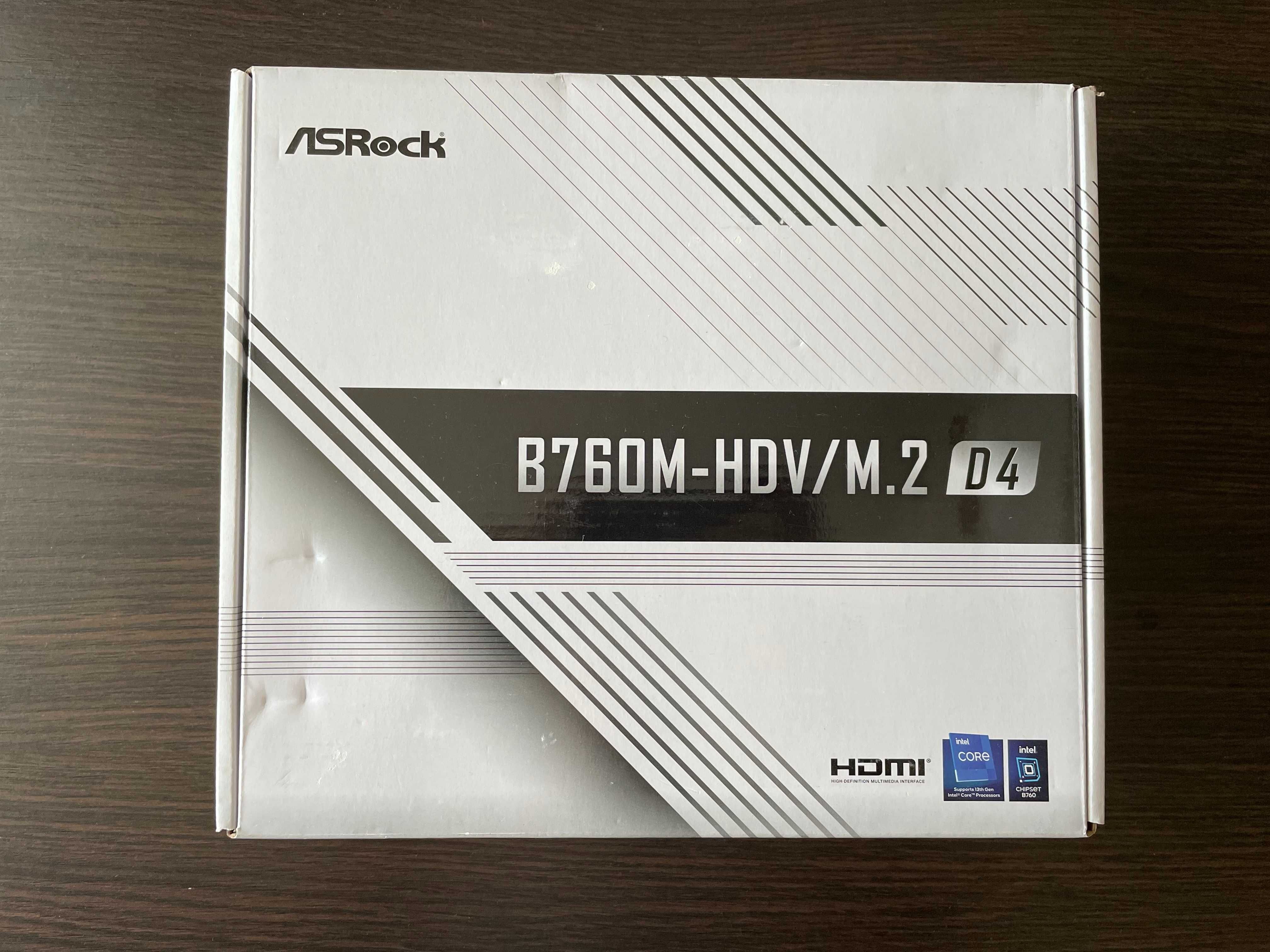 Материнка ASRock B760M-HDV/M.2 DDR4 LGA 1700