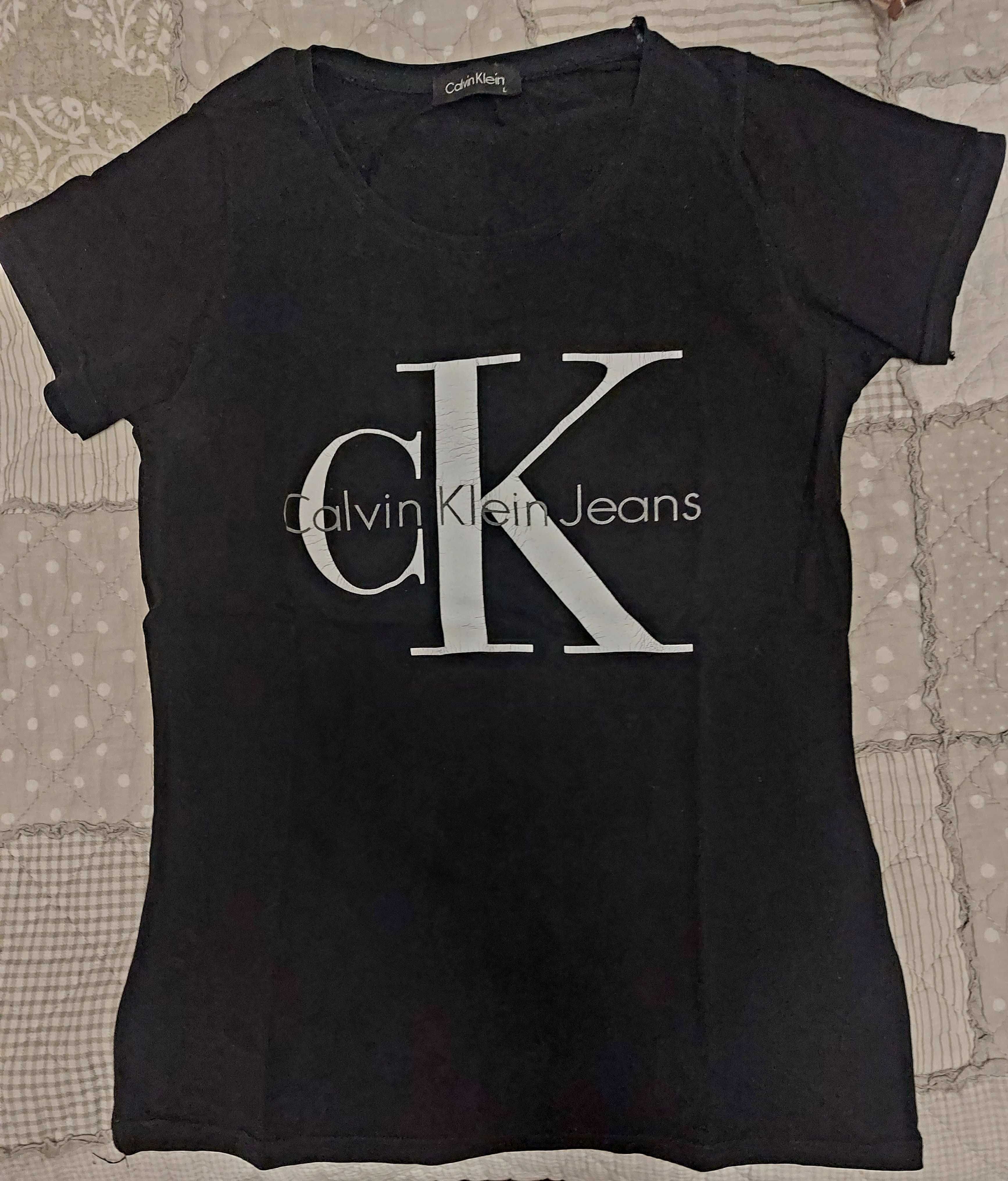 Calvin Klein XS/S bluza+t-shirt kolor czarny