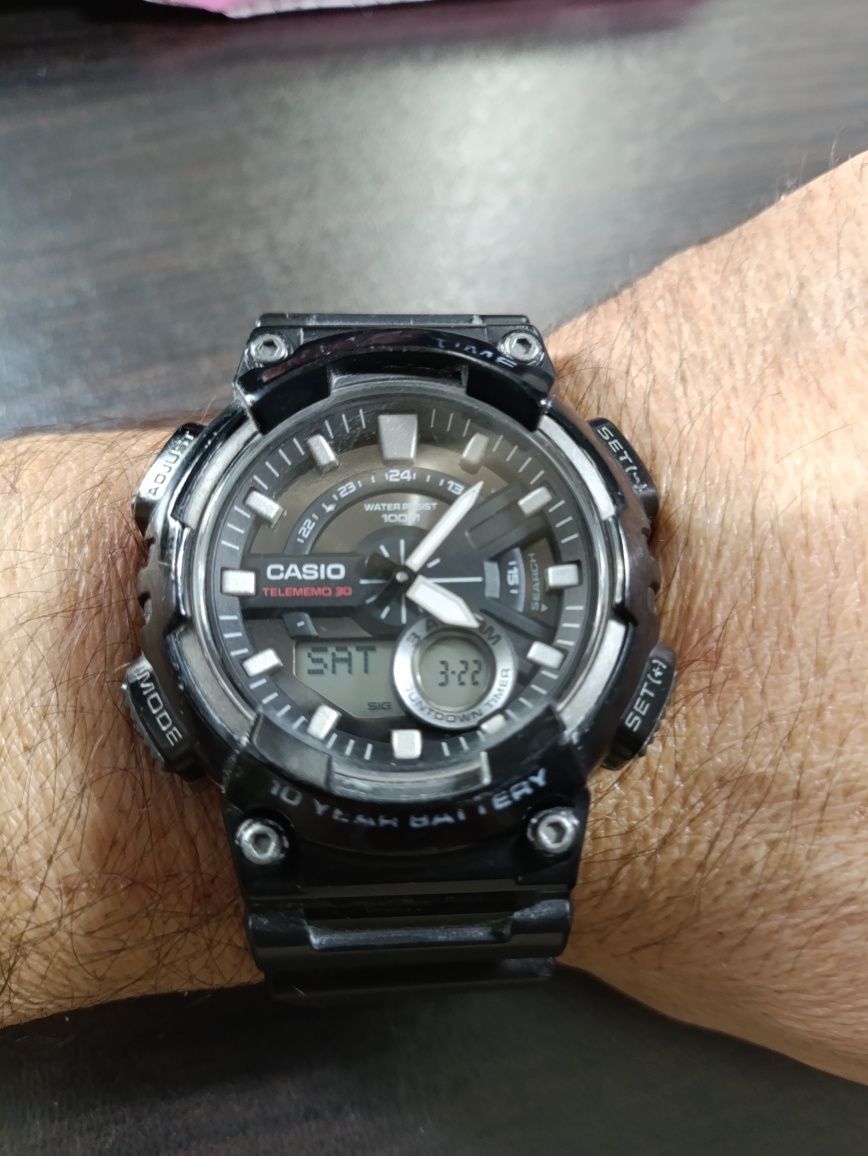 Мужские часы Casio AEQ-110, оригинал, водонепроницаемые часы, Одесса