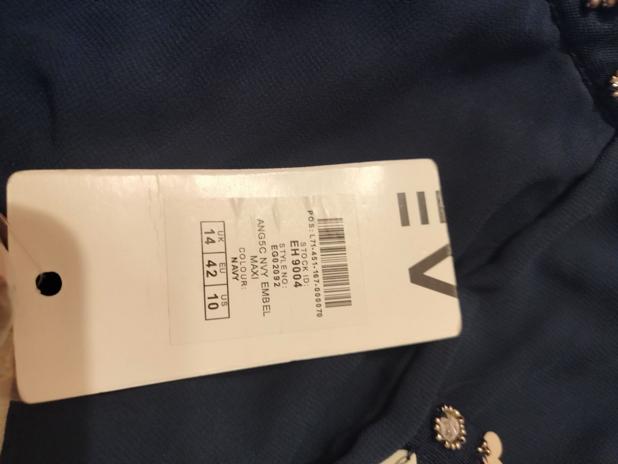 Elegancka sukienka na wesele, rozmiar 42