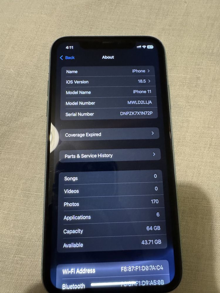 Iphone 11 neverlock 64gb