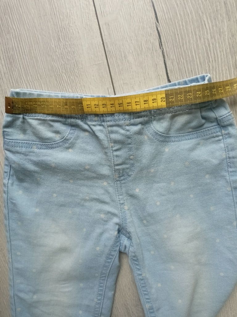 Spodnie jeansowe dla dziewczynki, leginsy jeansowe 134