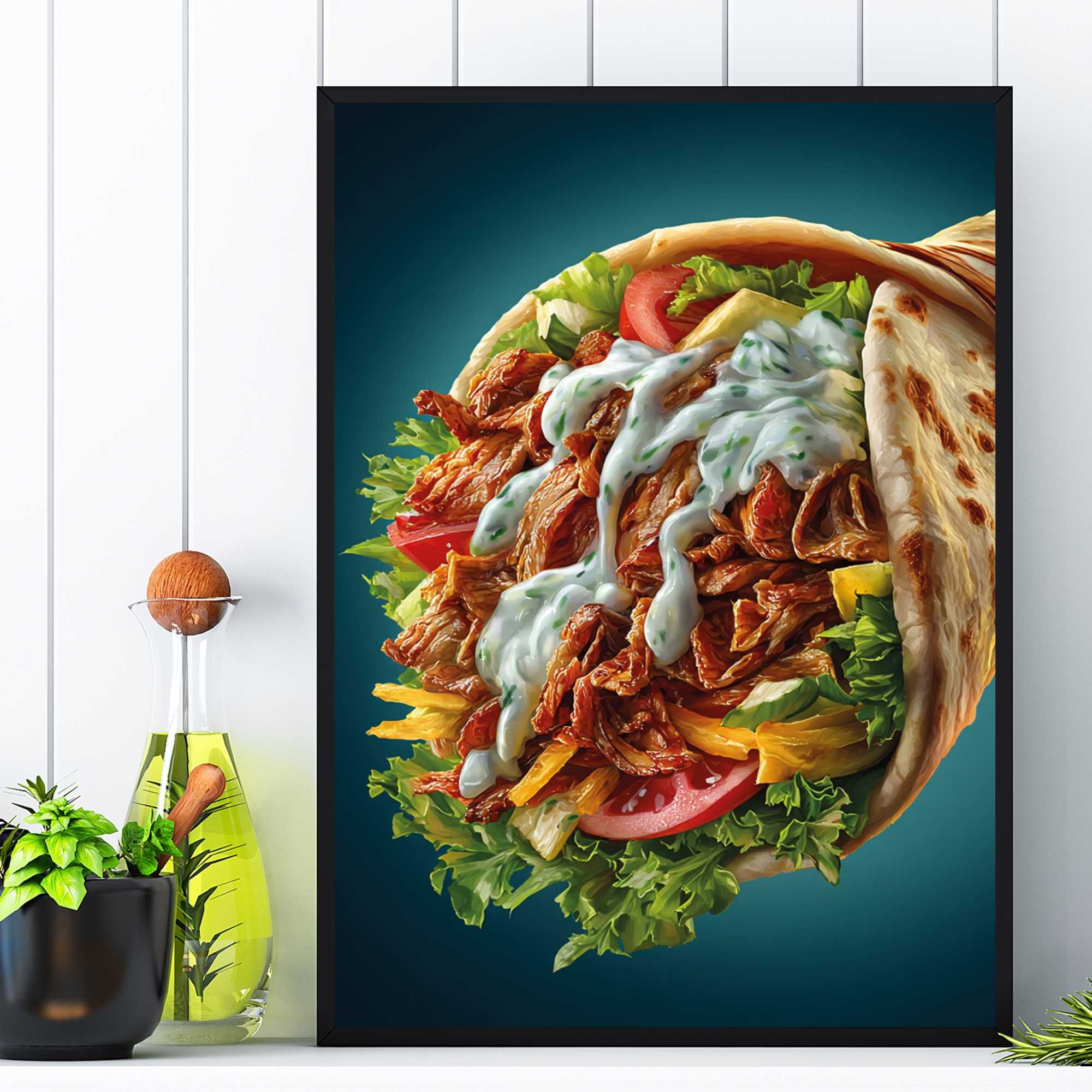 plakat reklamowy kebab, plakat kebab, plakat bar restauracja kebab