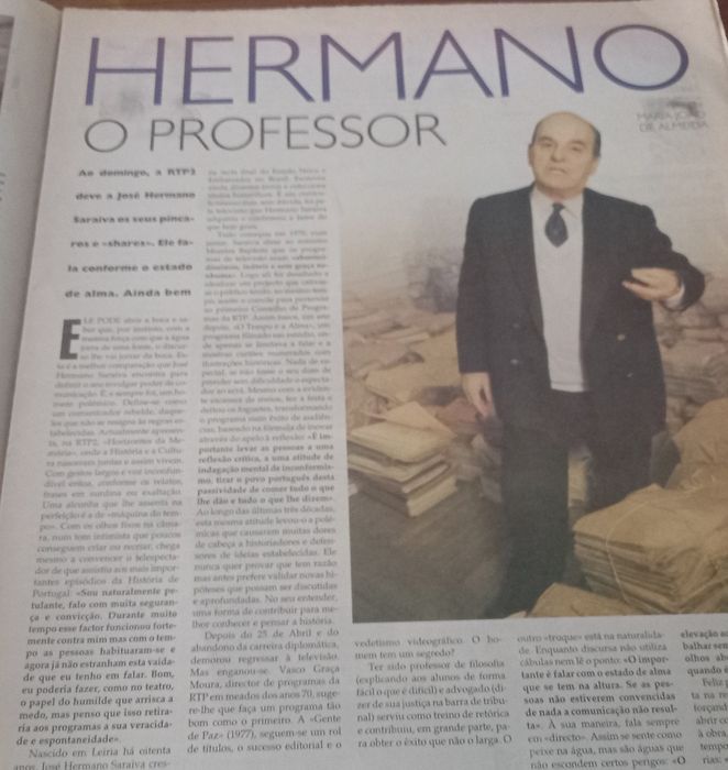 José Hermano Saraiva 90 anos em revistas e conteúdos