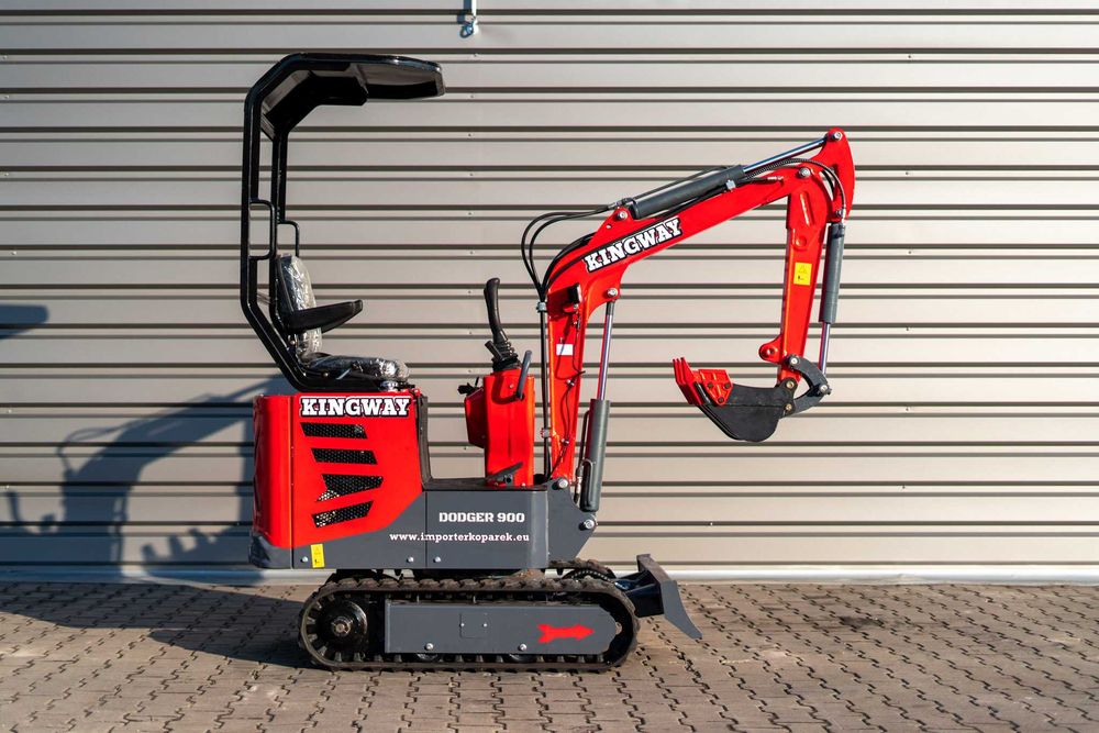 Minikoparka KINGWAY DODGER 900 z ramieniem skrętnym