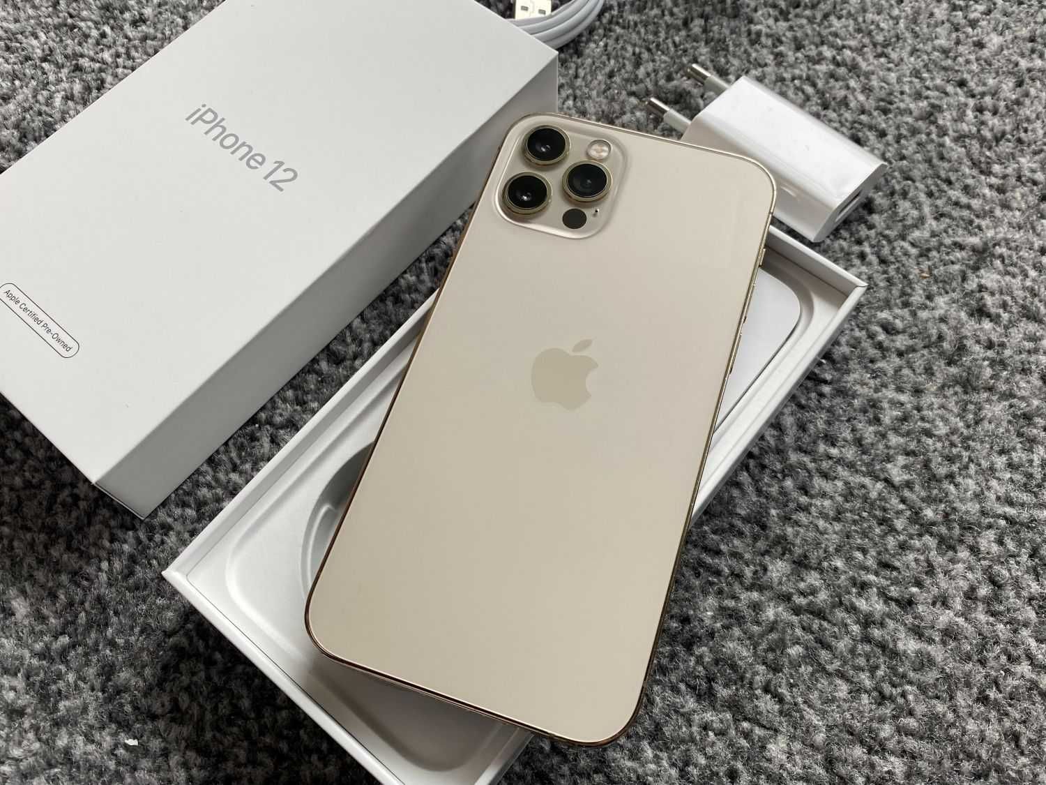 iPhone 12 Pro 128GB GOLD Złoty Rose Bateria 97% SZKŁO GRATIS