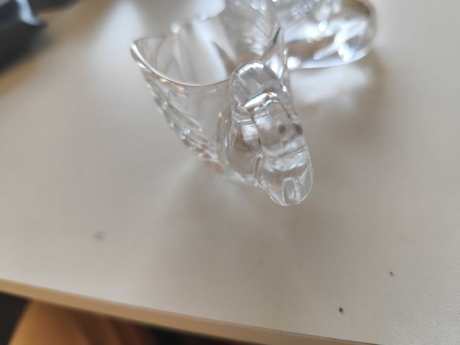 2 peças de cristal francês