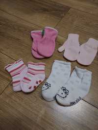 Skarpetki i rękawiczki dla niemowlaka h&m