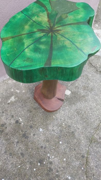 Stoliki kawowe z plastrów drewna
