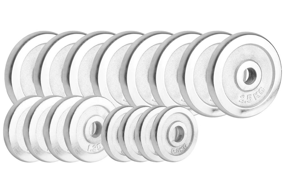 Hantle żeliwne 2x15kg WALIZKA regulowane chromowane zestaw 30kg SZ