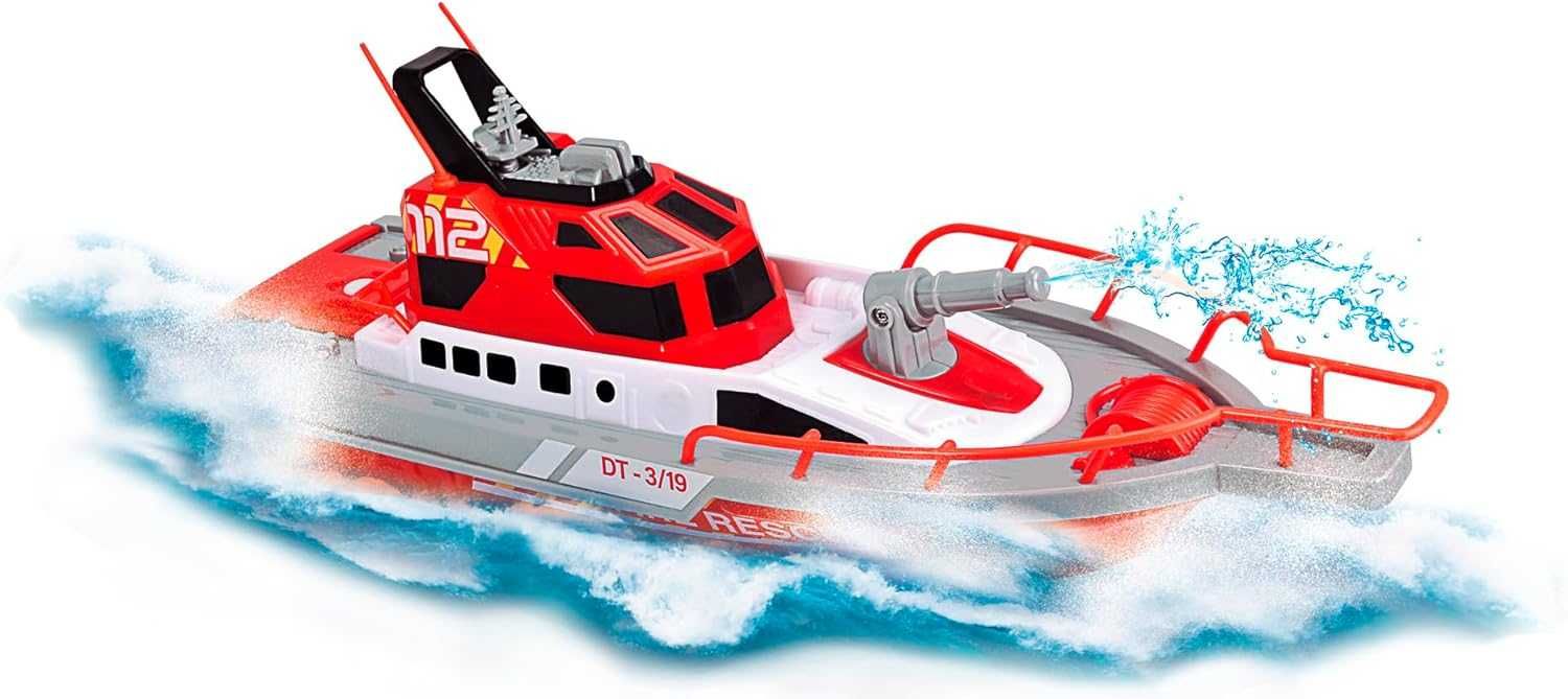 Dickie Toys Straż Pożarna Łódź Motorówka RC 38 Cm