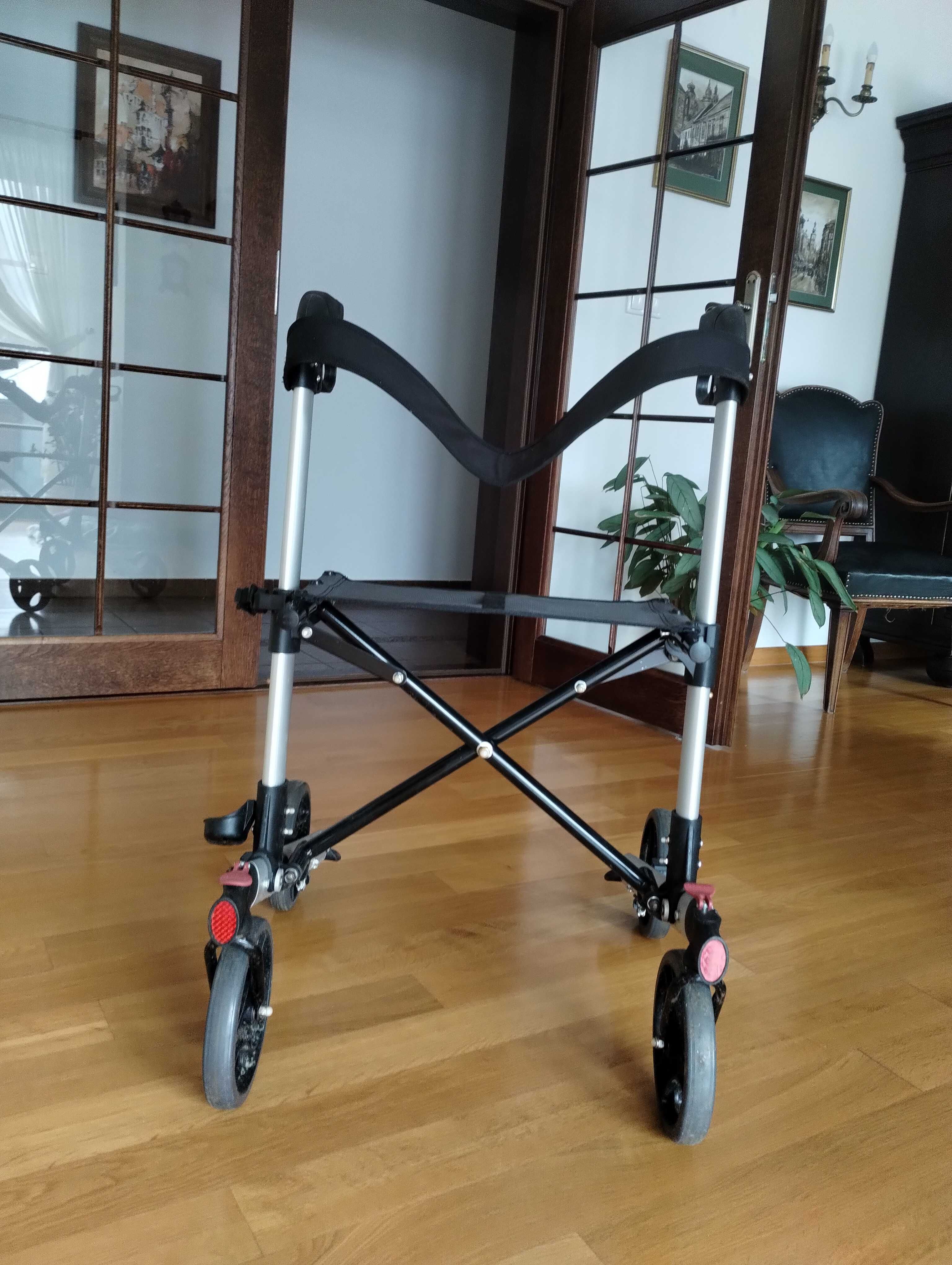 Aluminiowy balkonik chodzik Rollator.