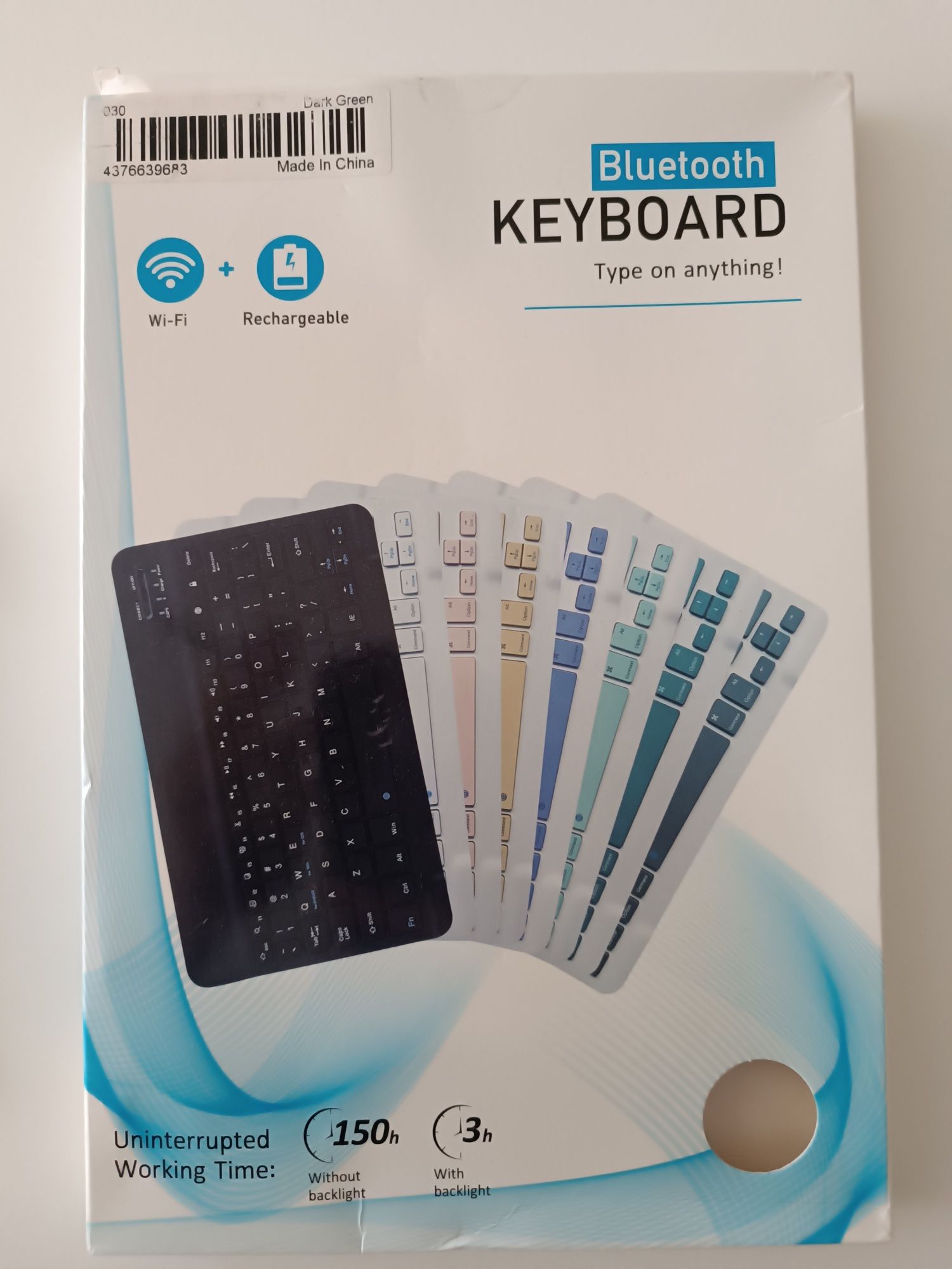 Teclado Bluetooth Rechargeable Dark Green