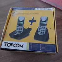 Zestaw 2 telefony stacjonarne Topcom
