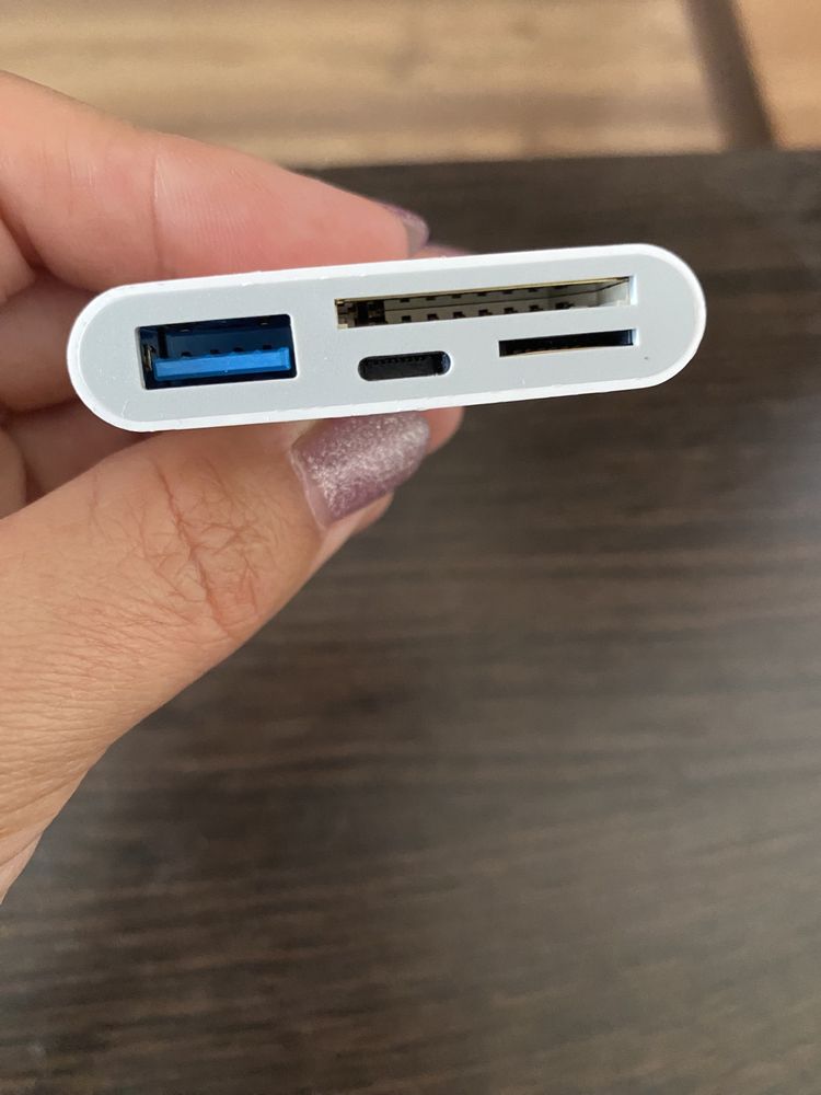 Card reader for IPhone, SD card to Iphone, otg lightning IPhone 4в 1