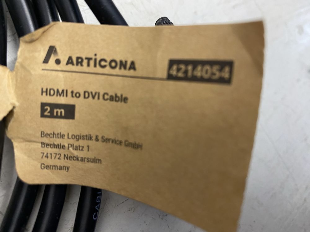 Кабель HDMI-DVI M-M 1.8 м Black