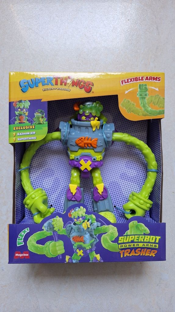 NOWA Figurka SuperThings TRASHER Superbot Power Arms Robot Super Zings