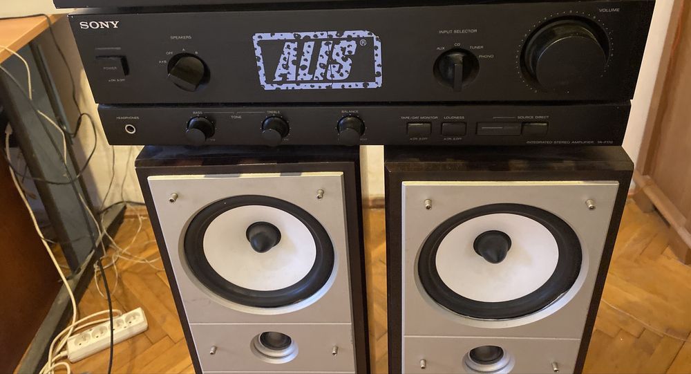 Wzmacniacze  Sony TA-170 i kolumny