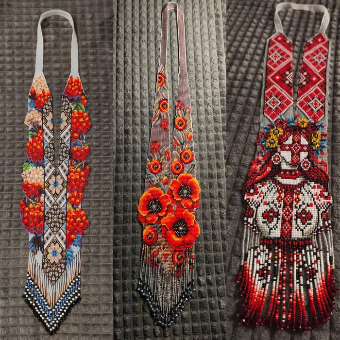 Прикраси з бісеру ручної роботи | Чокери, Силянки, Гердани |