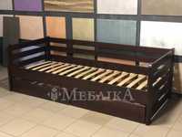 Недороге односпальне ліжко-тапчан 80х190 з дерева бук