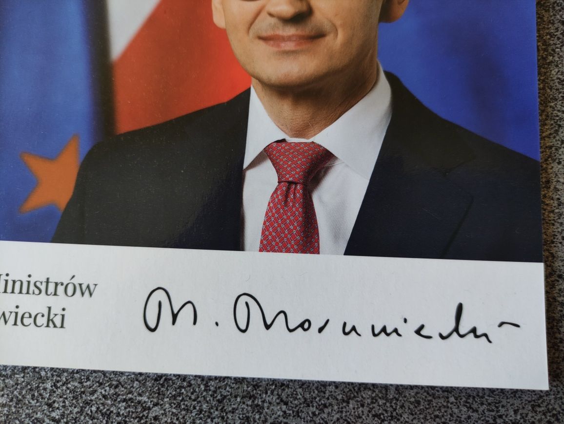 Autograf podpis Mateusz Morawiecki PL Polityka Partia Premier Kolekcja