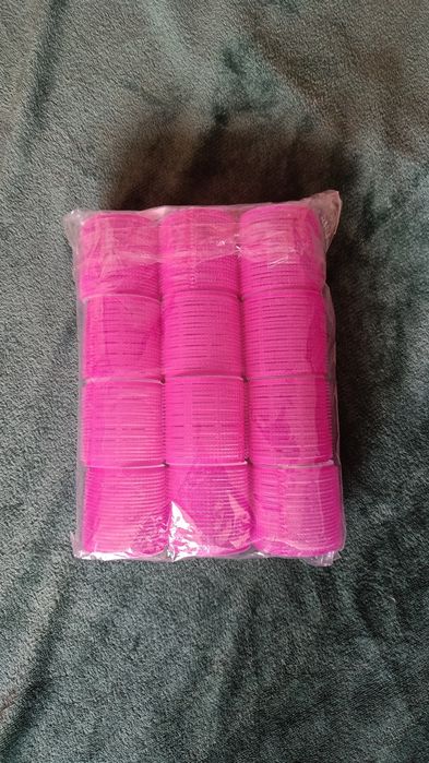 Wałki do włosów na rzepy 12 sztuk 6 cm