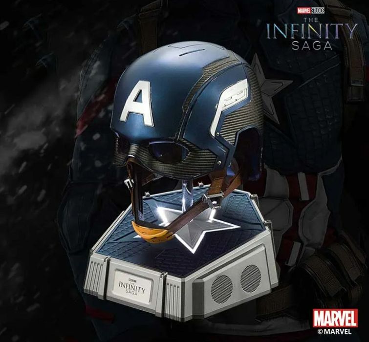 Máscara Capitão América Premium Tamanho Real 1:1