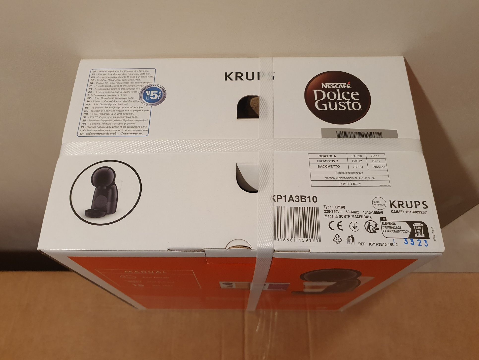 Nowy Ekspres do Kawy KRUPS Piccolo XS Nescafe Dolce Gusto KP1A3B10