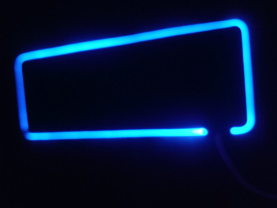 Килимок на стіл для миші компютера з лед підсвіткою