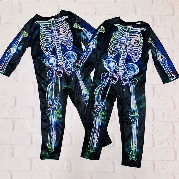 Костюм на хелоуін скелет тиква кішка