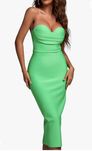 BELLA BARNETT Salimi Midi Bandage Dress - Green roz. S