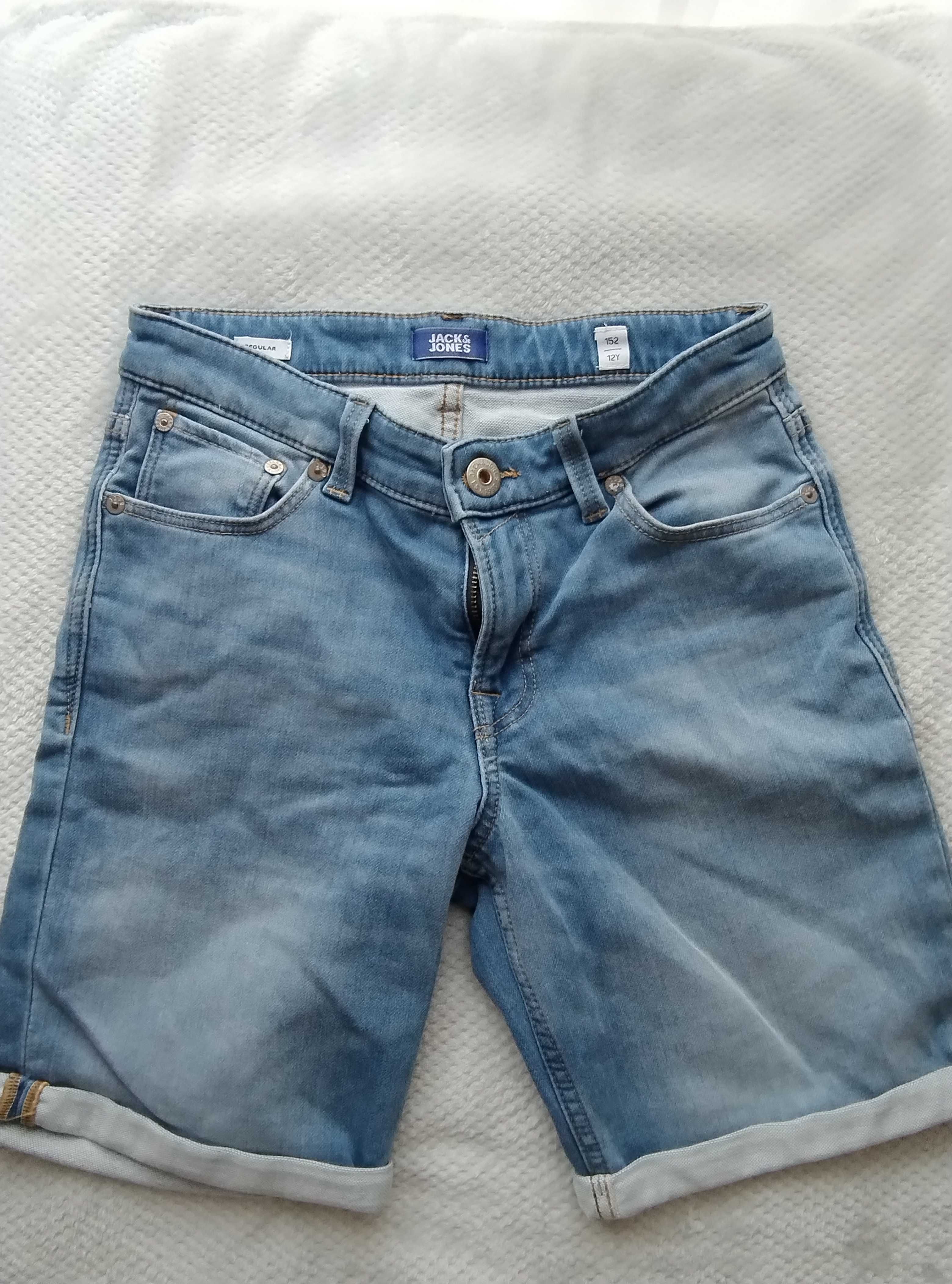 Spodenki dla chłopca Jack&Jones jeansowe 152 cm -12 lat