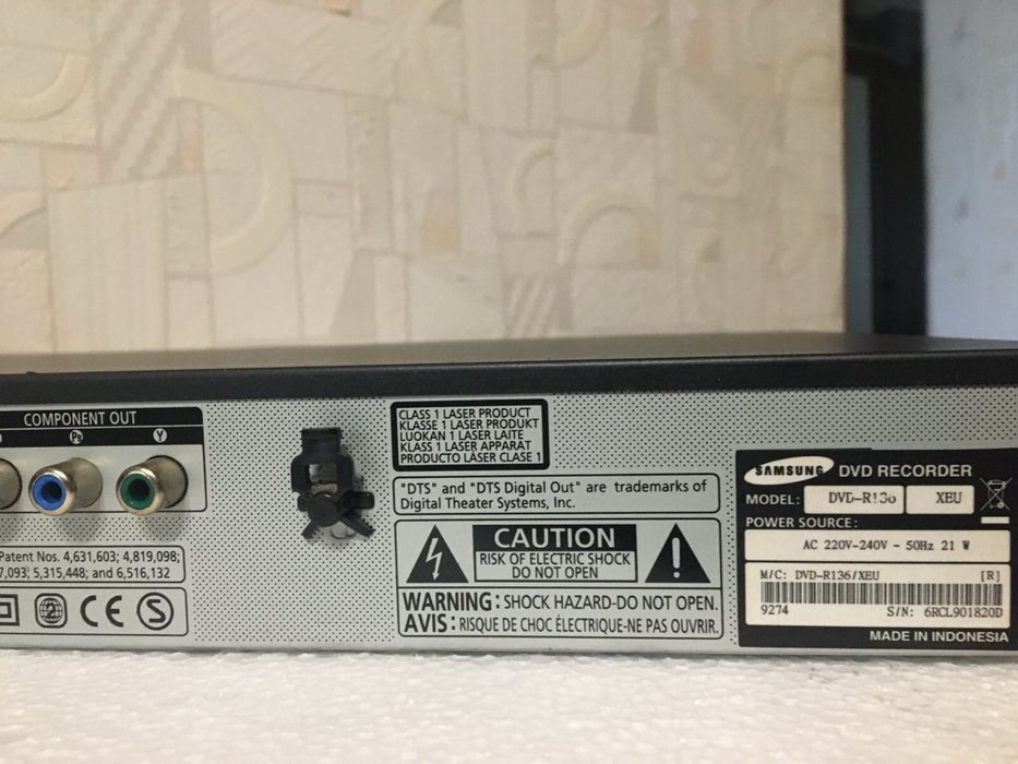 DVD рекордер Samsung модели R 136