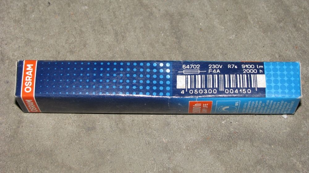 Osram 64702 Haloline 500W halogen 2000h 9100lm 114mm