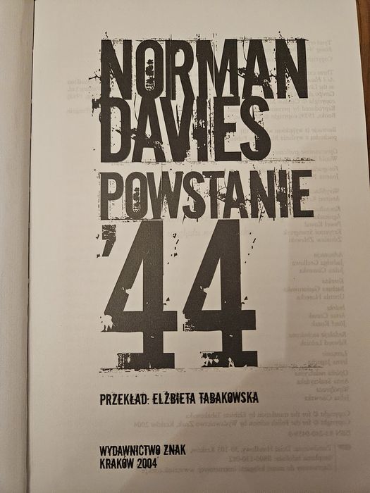 Norman Davies Powstanie 44