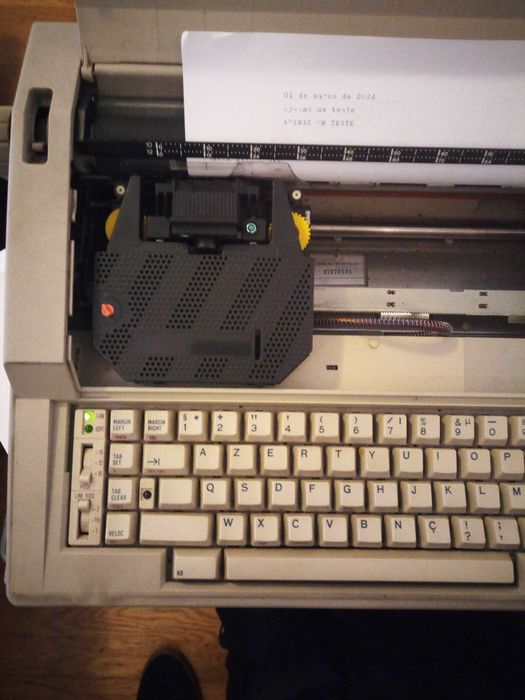 maquina escrever electrica oliva etp 1000 anos 90s