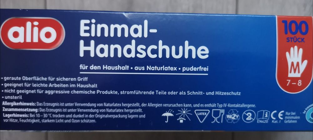 Jednorazowe rękawiczki latex