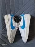 Buty męskie Nike Blazer Low Leather White Blue Swoosh