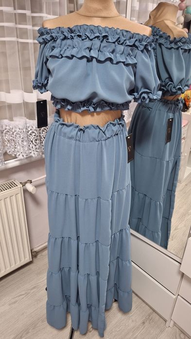 Komplet w kolorze jeans