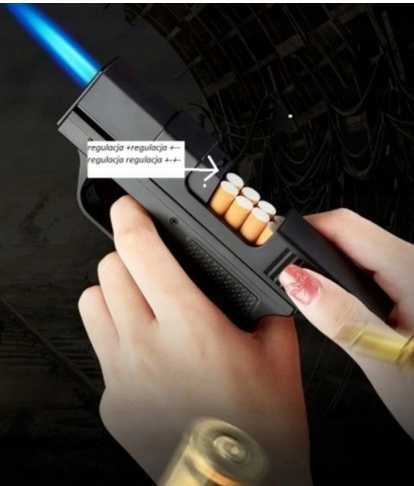 Pistolet papierośnica z zapalniczką