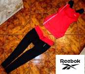 REEBOK PLAY DRY dres komplet ORYGINAŁ legginsy i bluzka r M 38 NOWOŚĆ