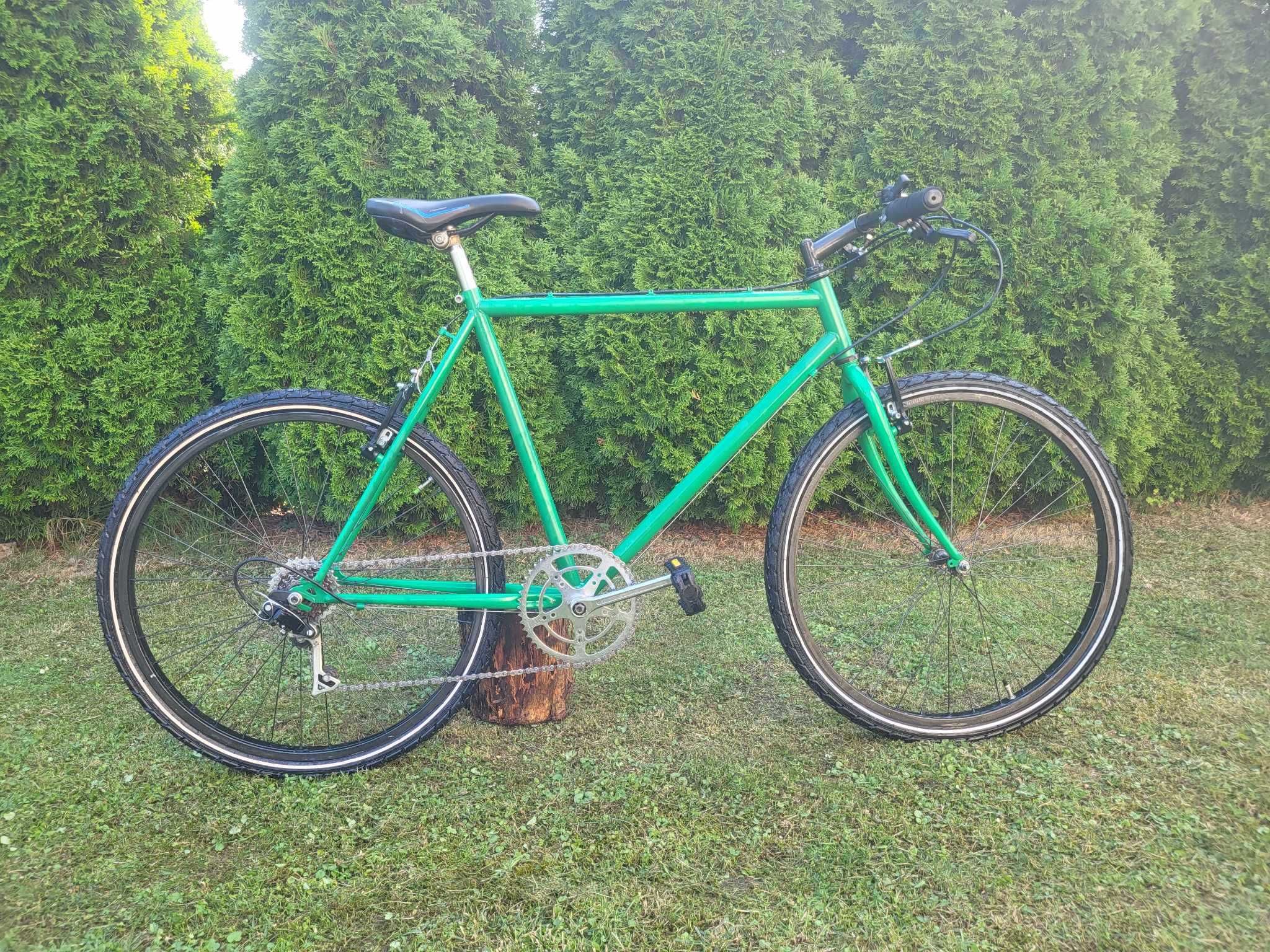 Rower męski zielony
