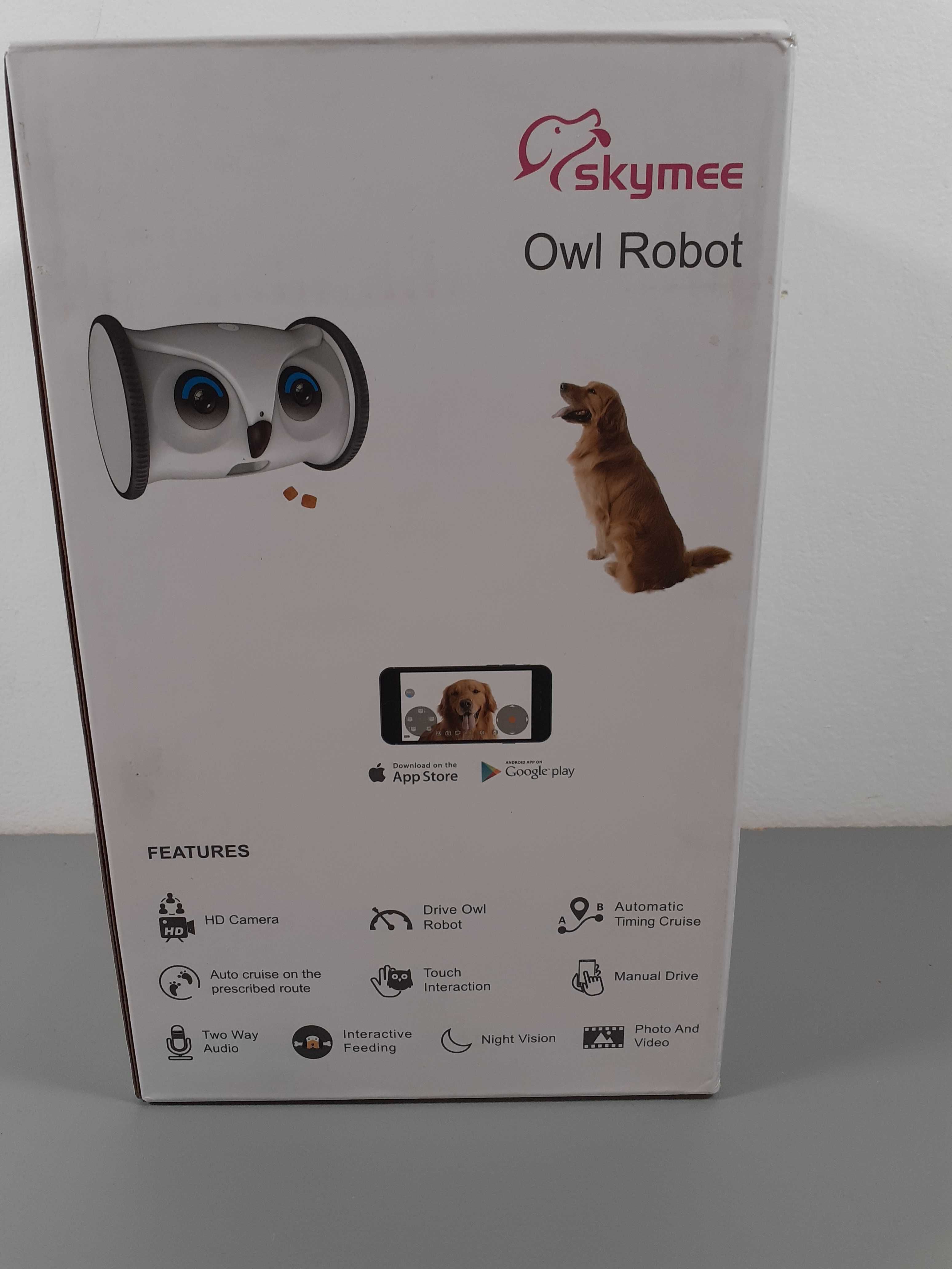 Skymee OWL Robot do towarzystwa i karmienia psów i kotów